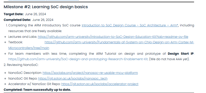 an example free form milestone